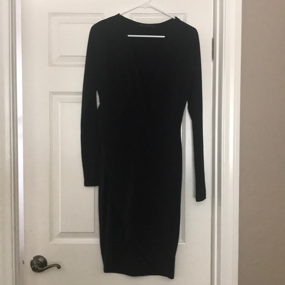 Black Symphony brand wrap dress size Large